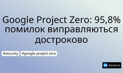 Google Project Zero: 95,8% помилок виправляються достроково