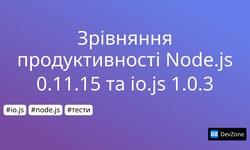 Зрівняння продуктивності Node.js 0.11.15 та io.js 1.0.3