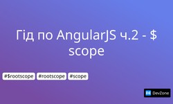 Гід по AngularJS ч.2 - $scope