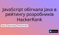 JavaScript обігнала Java в рейтингу розробників HackerRank