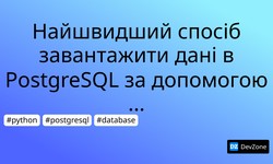 Найшвидший спосіб завантажити дані в PostgreSQL за допомогою Python