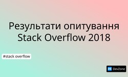 Результати опитування Stack Overflow 2018