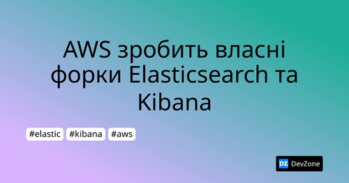 AWS зробить власні форки Elasticsearch та Kibana